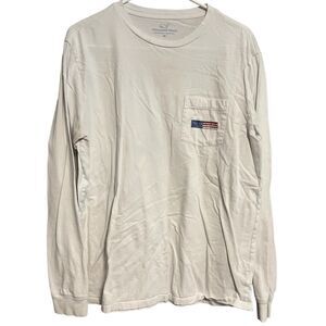 Vineyard-vines Men's Red and White T-shirt